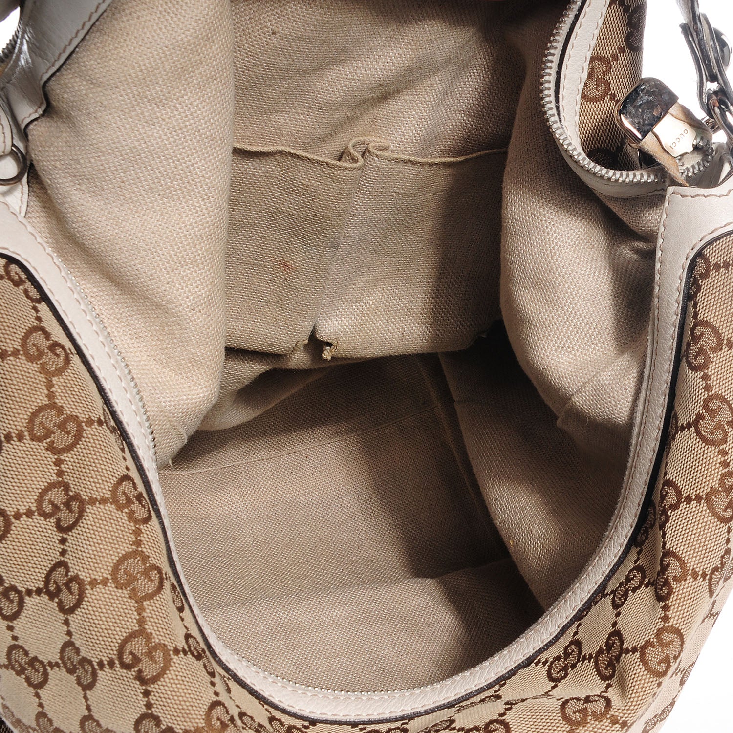 Gucci Monogram Icon Bit Large Hobo Off White 5 of 7