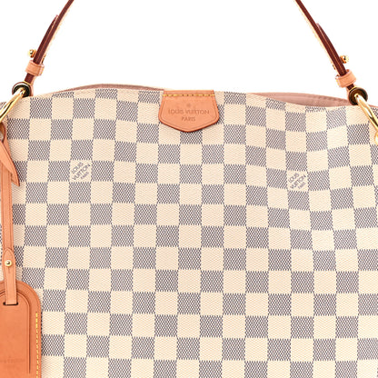 Louis Vuitton Damier Azur Graceful PM Rose Ballerine 8 of 10