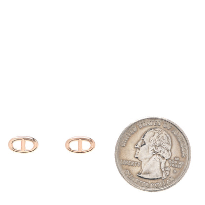Hermes 18K Rose Gold TPM Farandole Stud Earrings 2 of 5