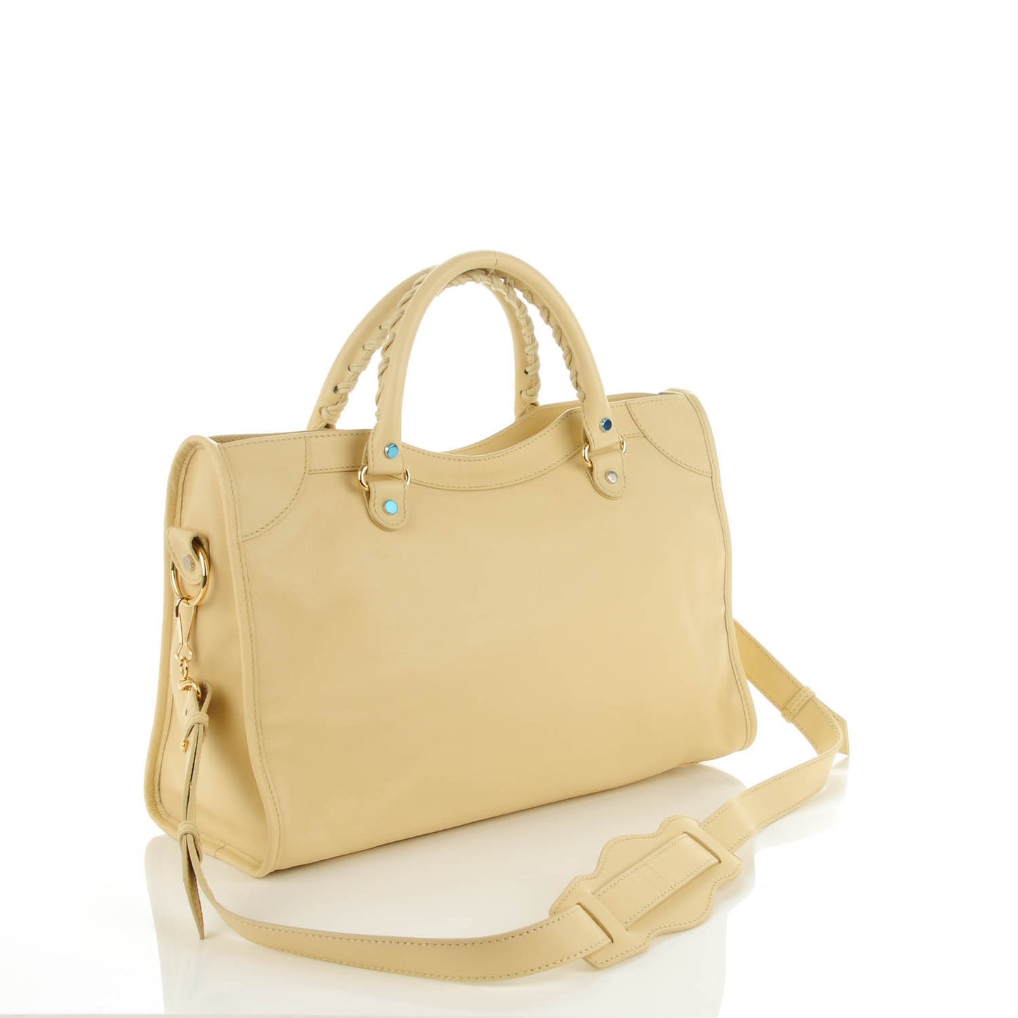 Veau Amp Plate Gold Hardware City Beige Argile