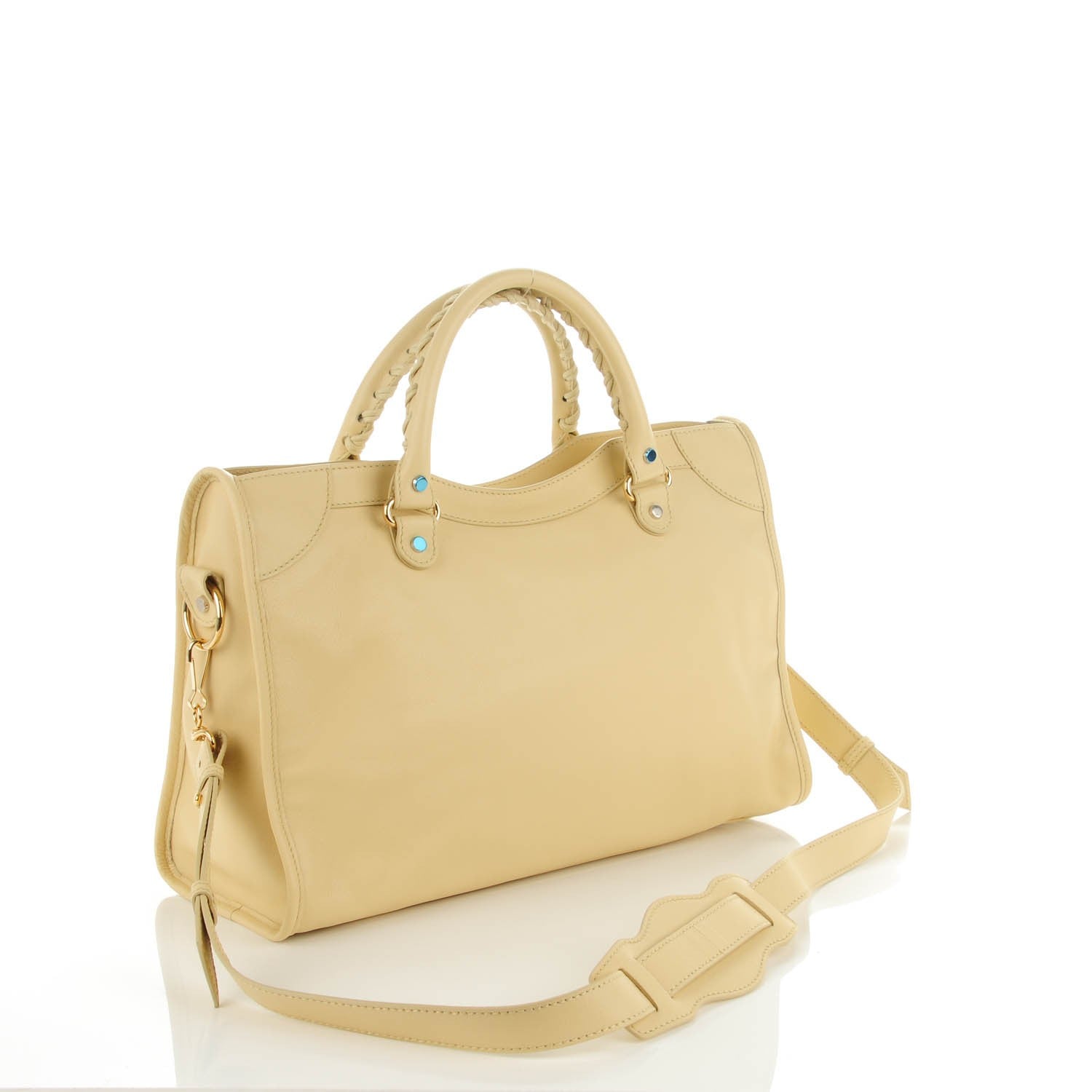 Balenciaga Veau Amp Plate Gold Hardware City Beige Argile 3 of 9
