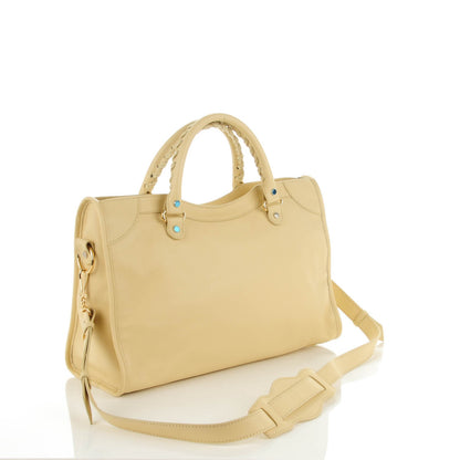 Balenciaga Veau Amp Plate Gold Hardware City Beige Argile 3 of 9