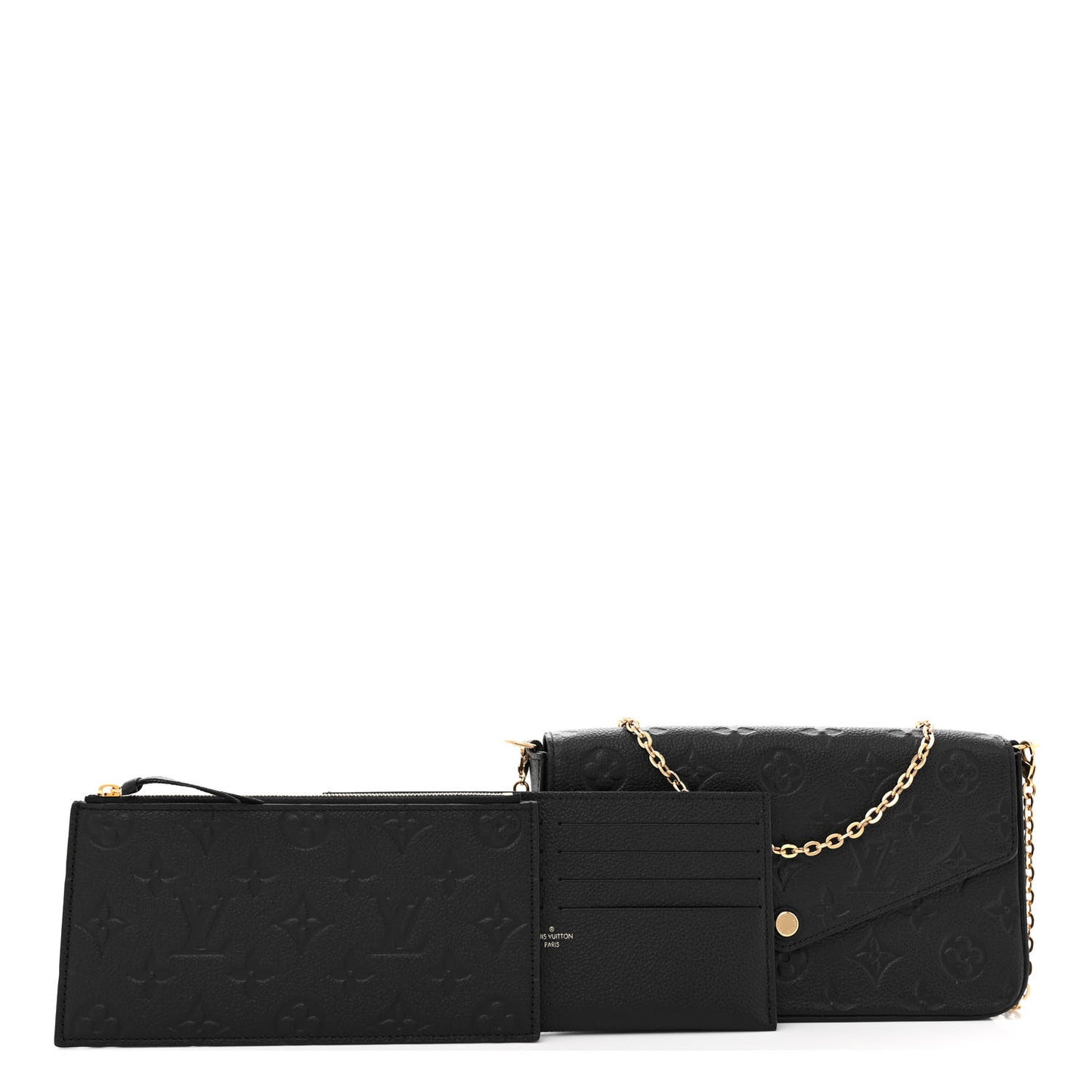 Empreinte Pochette Felicie Chain Wallet Black