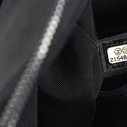 Chanel Lambskin Quilted Drawstring Backpack Black 14 of 16