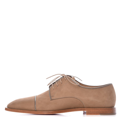 Christian Louboutin Nubuck Mens Top Daviol Zip Flat 43 Beige Silver 1 of 9