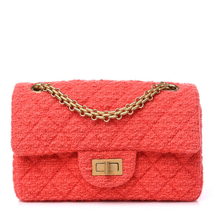 Chanel Tweed Quilted 2.55 Reissue Mini Flap Coral 1 of 9