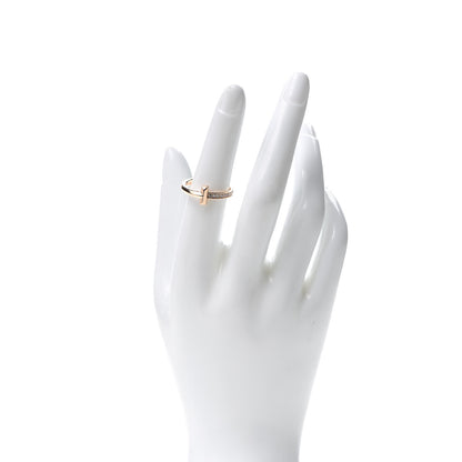 Tiffany 18K Rose Gold Diamond T T1 Ring 52 6 2 of 5