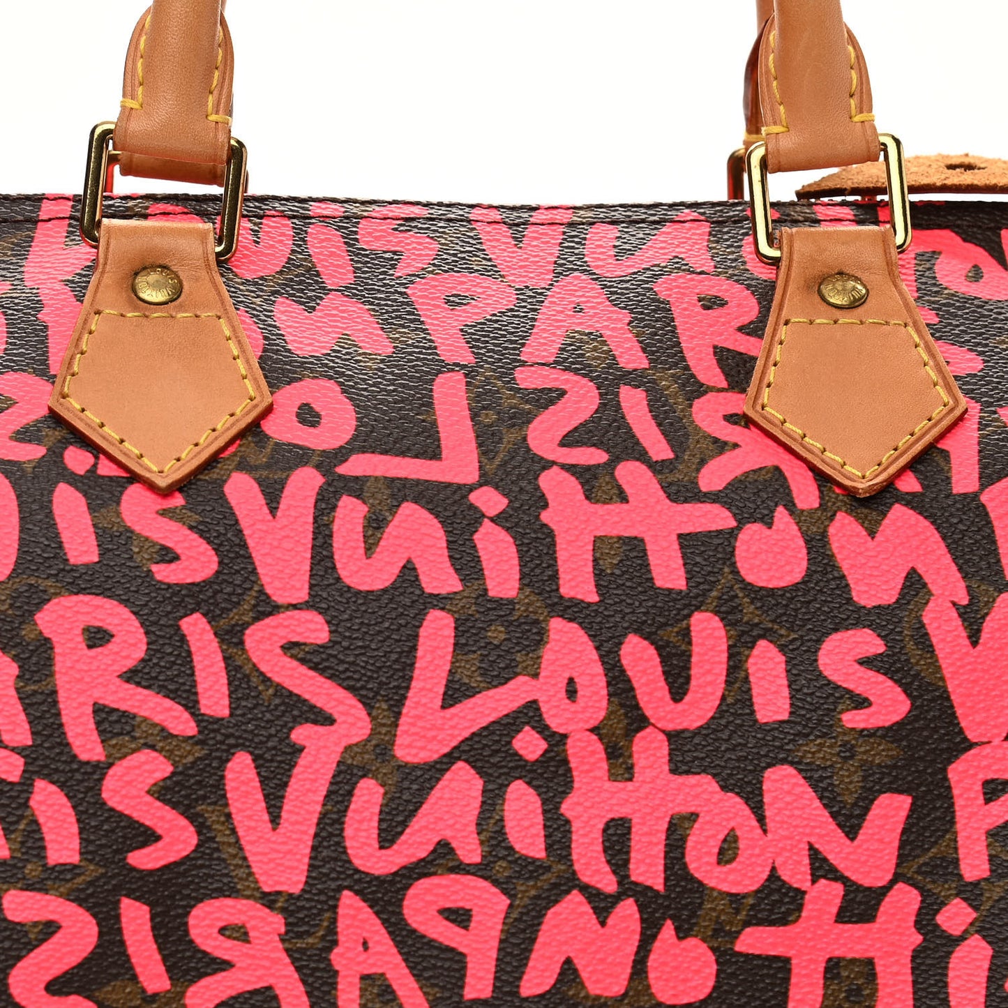 Monogram Graffiti Speedy 30 Fuchsia
