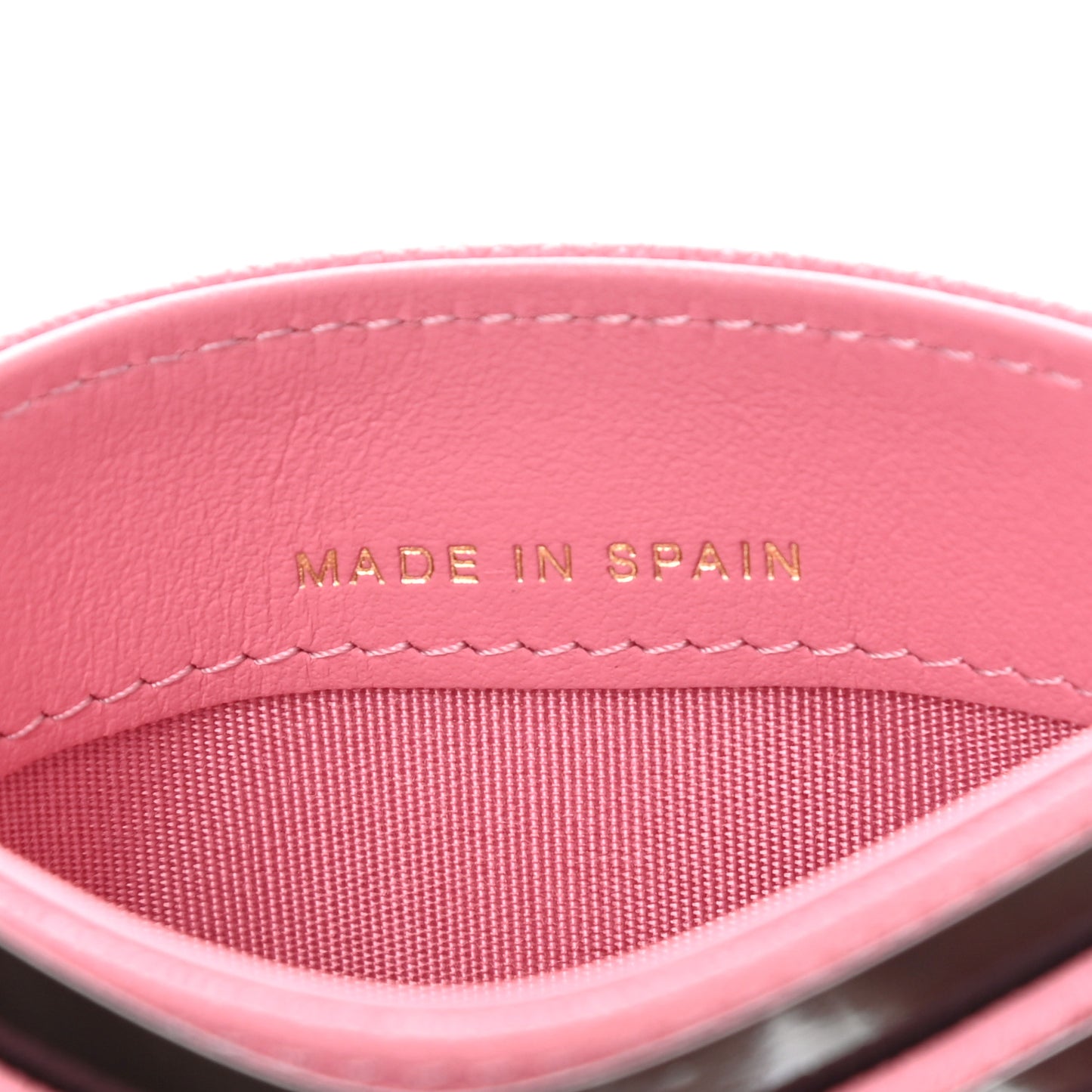 Caviar Quilted Boy Card Holder Pink