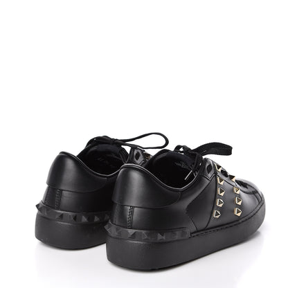 Valentino Garavani Calfskin Rockstud Untitled Open Sneakers size 37 Black 4 of 8