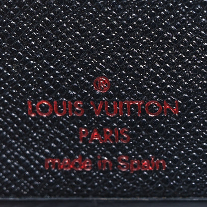 Louis Vuitton Epi Checkbook Organizer Wallet Black 6 of 6