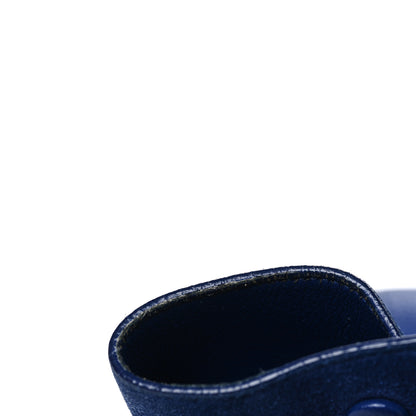 Celine Drummed Calfskin Suede Small Trapeze Indigo 9 of 10
