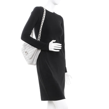 Chanel Caviar Quilted Jumbo Single Flap White 2 of 14