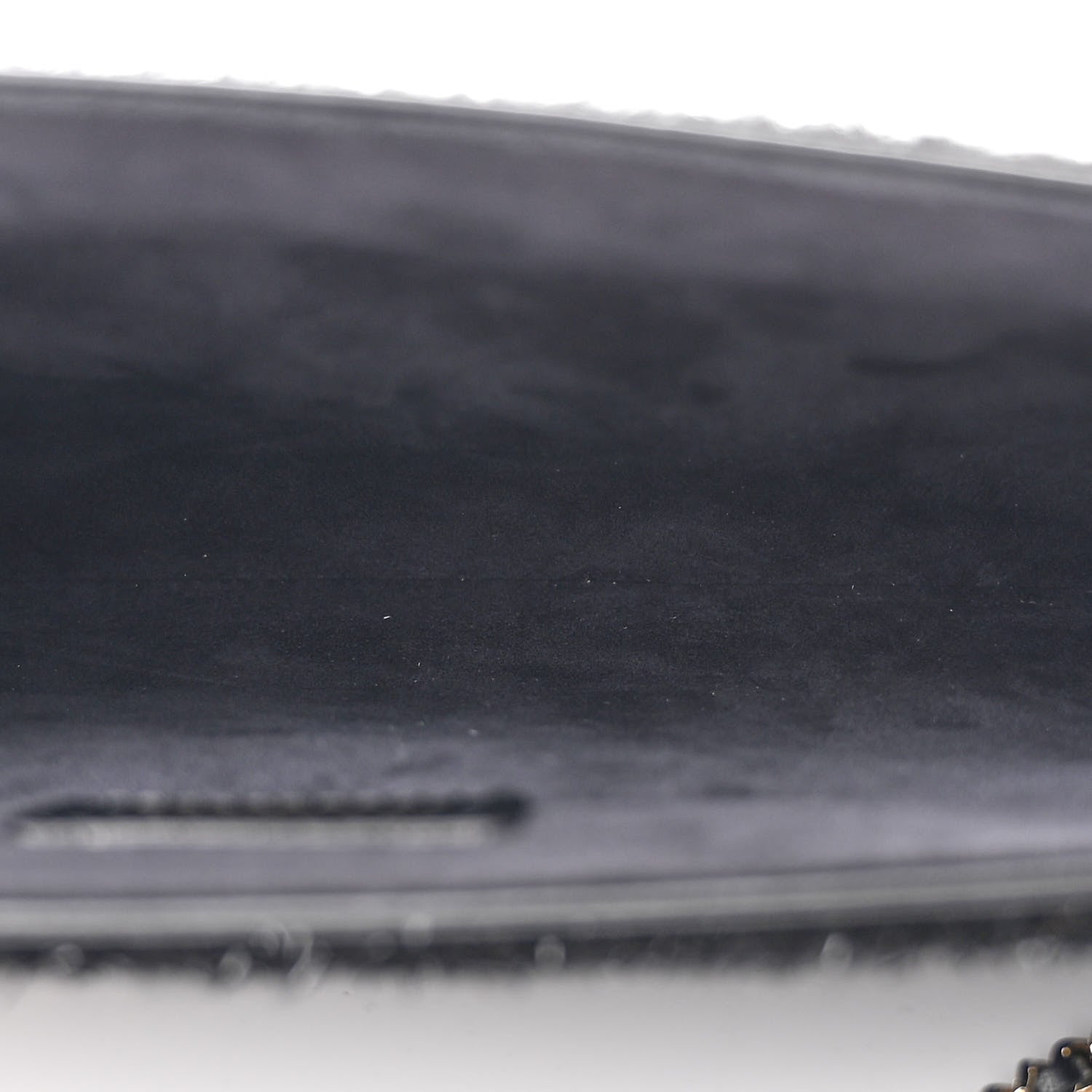 Chanel Tweed Chain Around Tablet Holder Crossbody Black 5 of 11