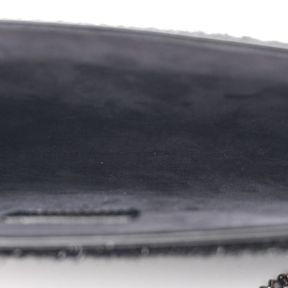 Chanel Tweed Chain Around Tablet Holder Crossbody Black 5 of 11
