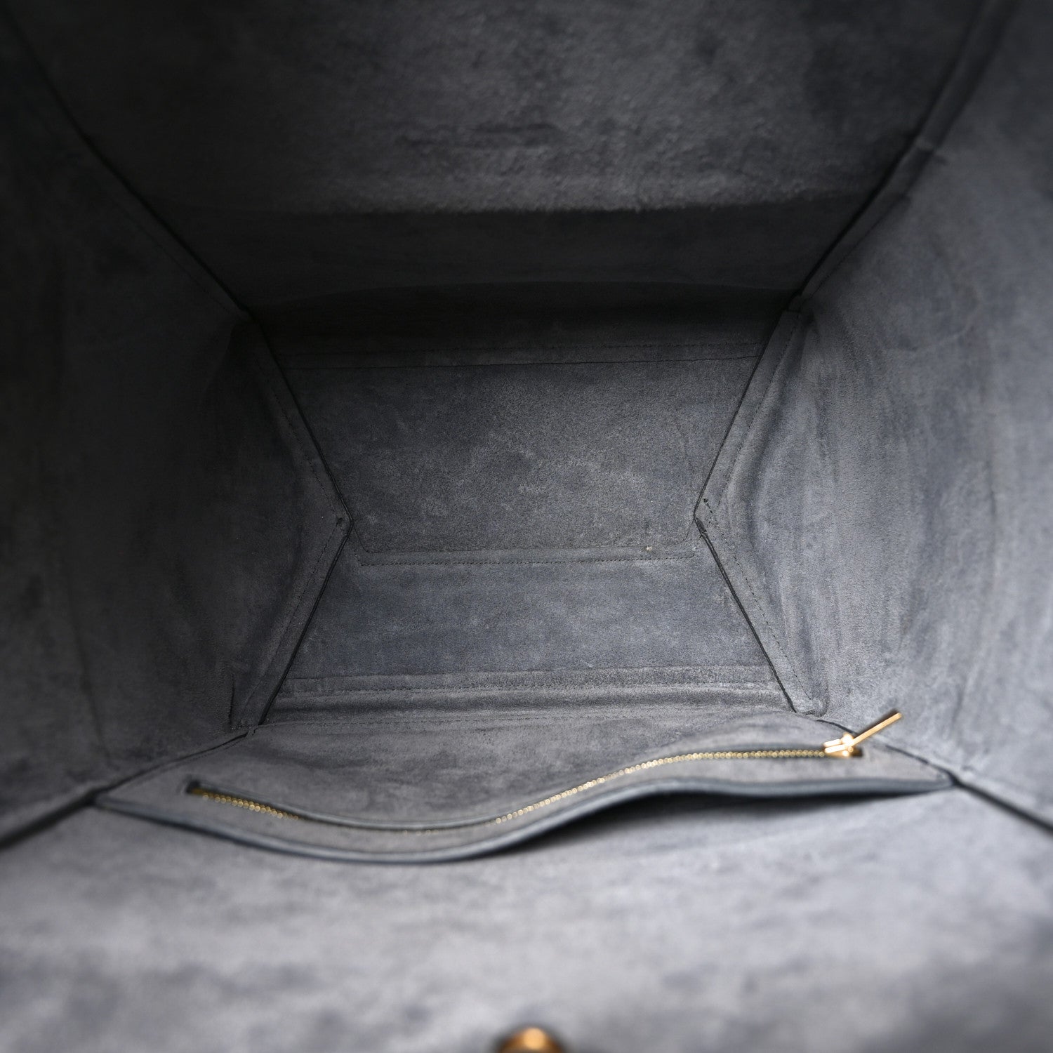 Celine Soft Grained Calfskin Sangle Bucket Bag Grey 5 of 9