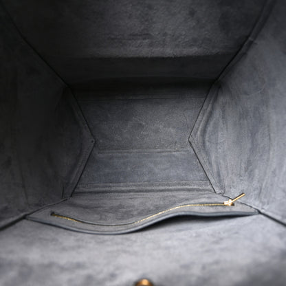 Celine Soft Grained Calfskin Sangle Bucket Bag Grey 5 of 9