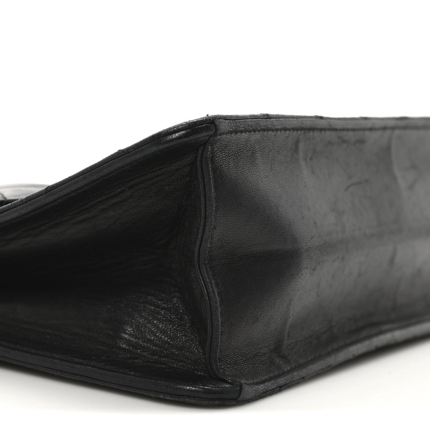 Lambskin Quilted Small Single Flap Black