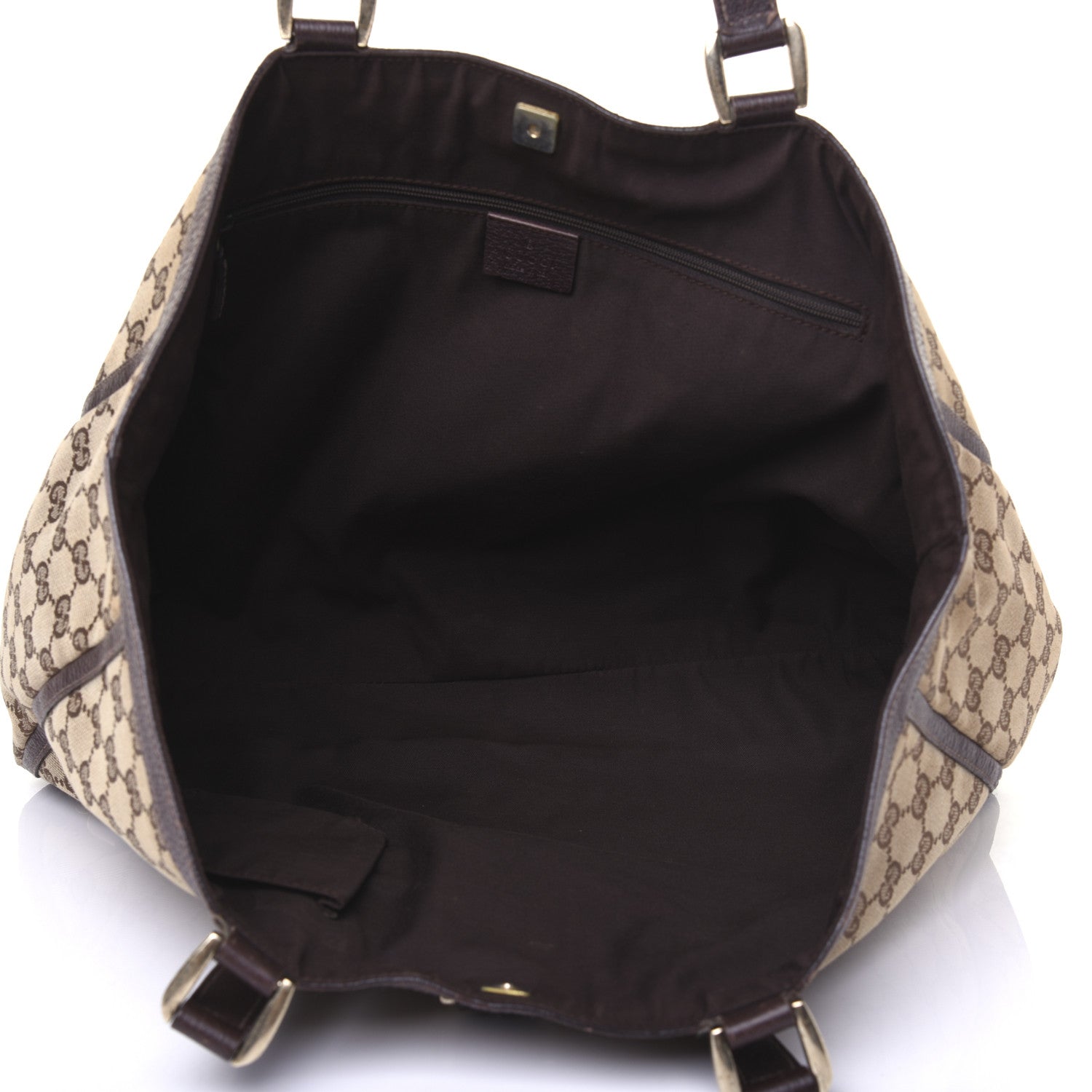 Gucci Monogram Large Abbey Tote Dark Brown 6 of 21