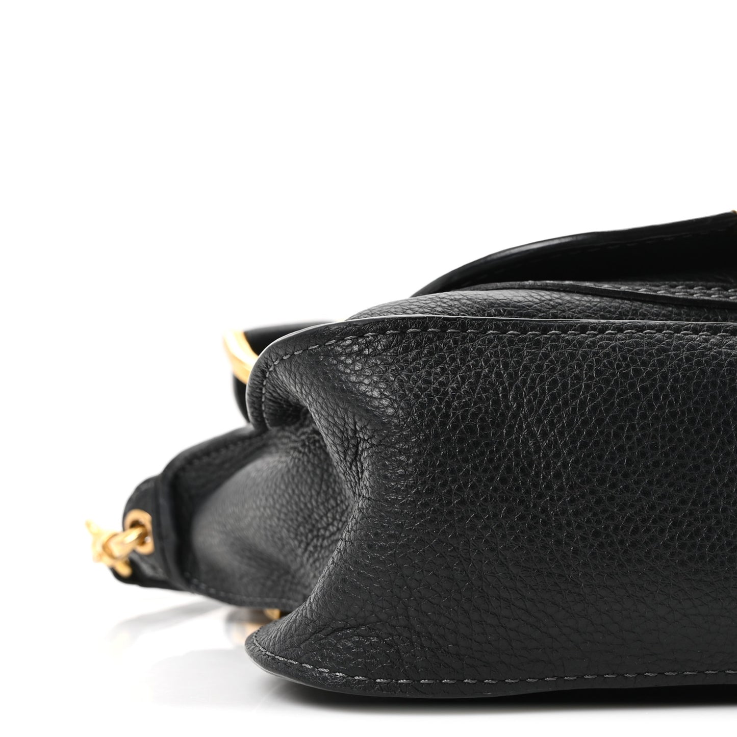 Calfskin Small Marcie Satchel Black