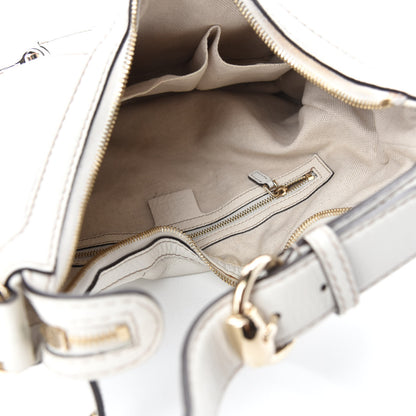 Gucci Calfskin Horsebit Web Hobo White 5 of 11
