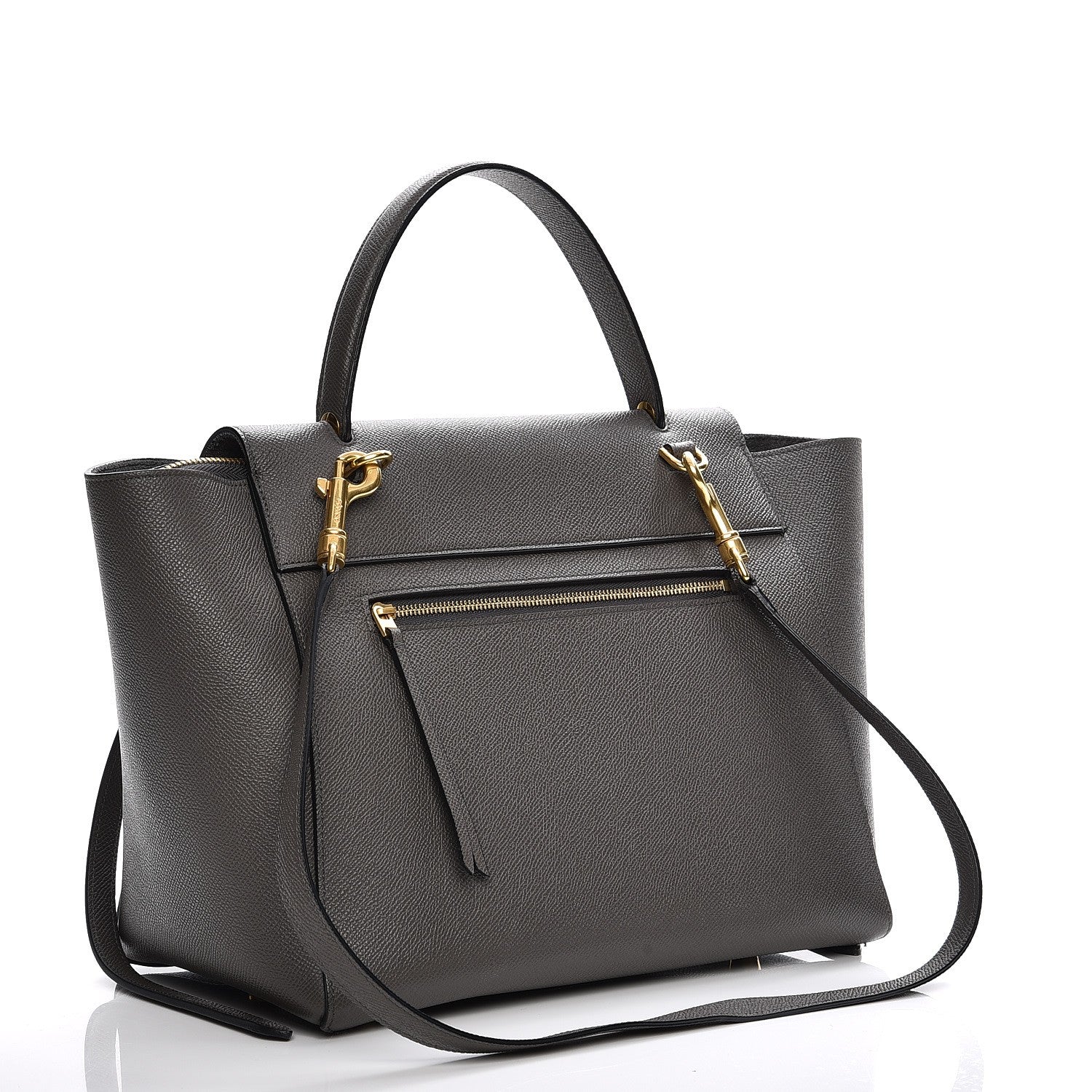 Celine Grained Calfskin Mini Belt Bag Grey 4 of 10