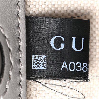 Gucci Calfskin GG Matelasse Small Slim Chain Shoulder Bag Dusty Grey Natural 7 of 10