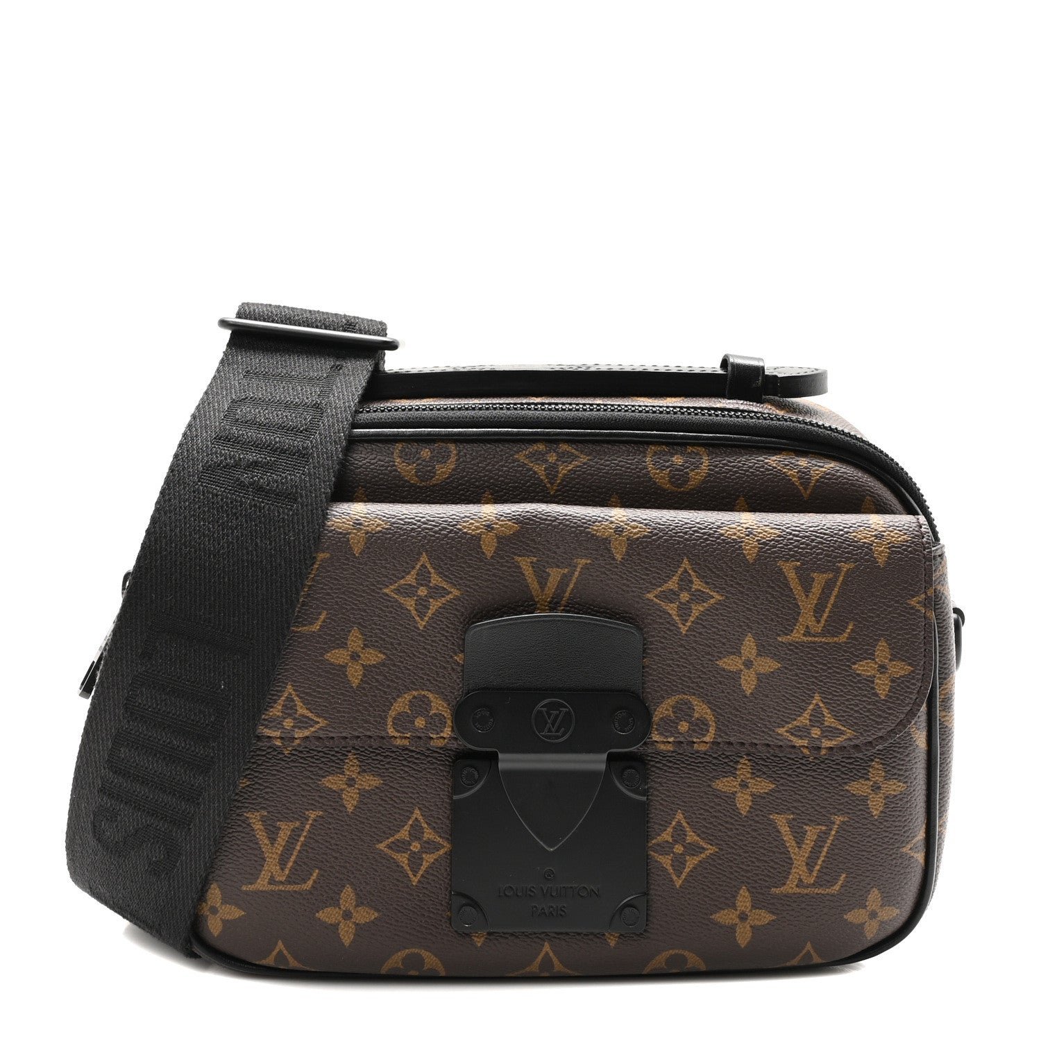 Louis Vuitton Monogram Macassar S Lock Messenger 1 of 9