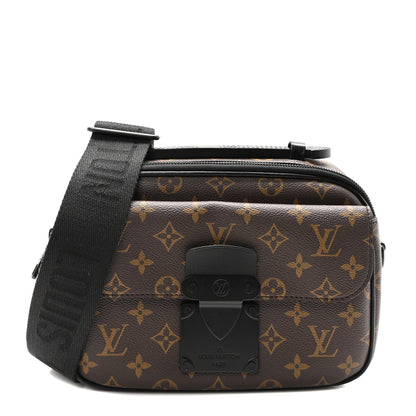 Louis Vuitton Monogram Macassar S Lock Messenger 1 of 9