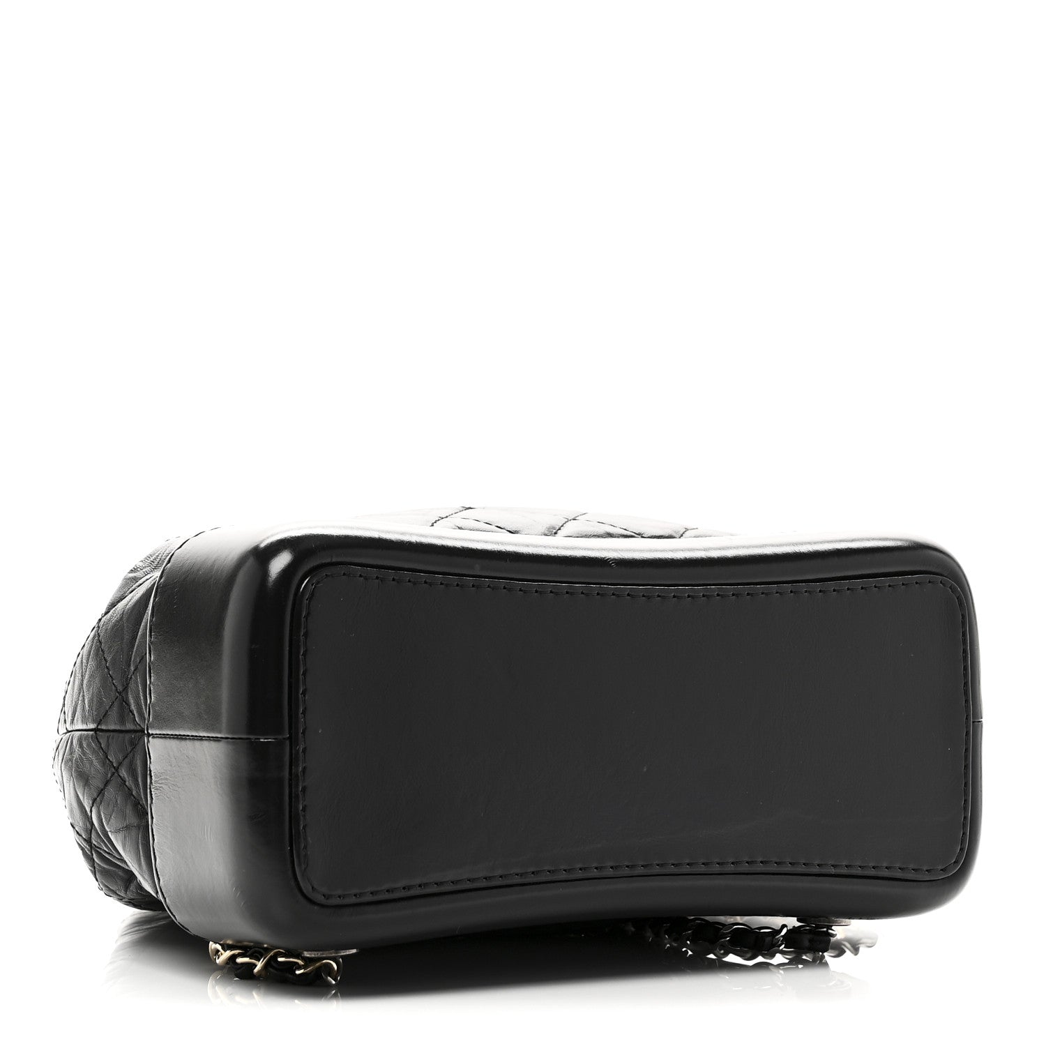 Chanel Aged Calfskin Quilted Small Gabrielle Backpack Black 4 of 10