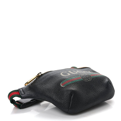 Gucci Grained Calfskin Small Logo Belt Bag Black 4 of 9