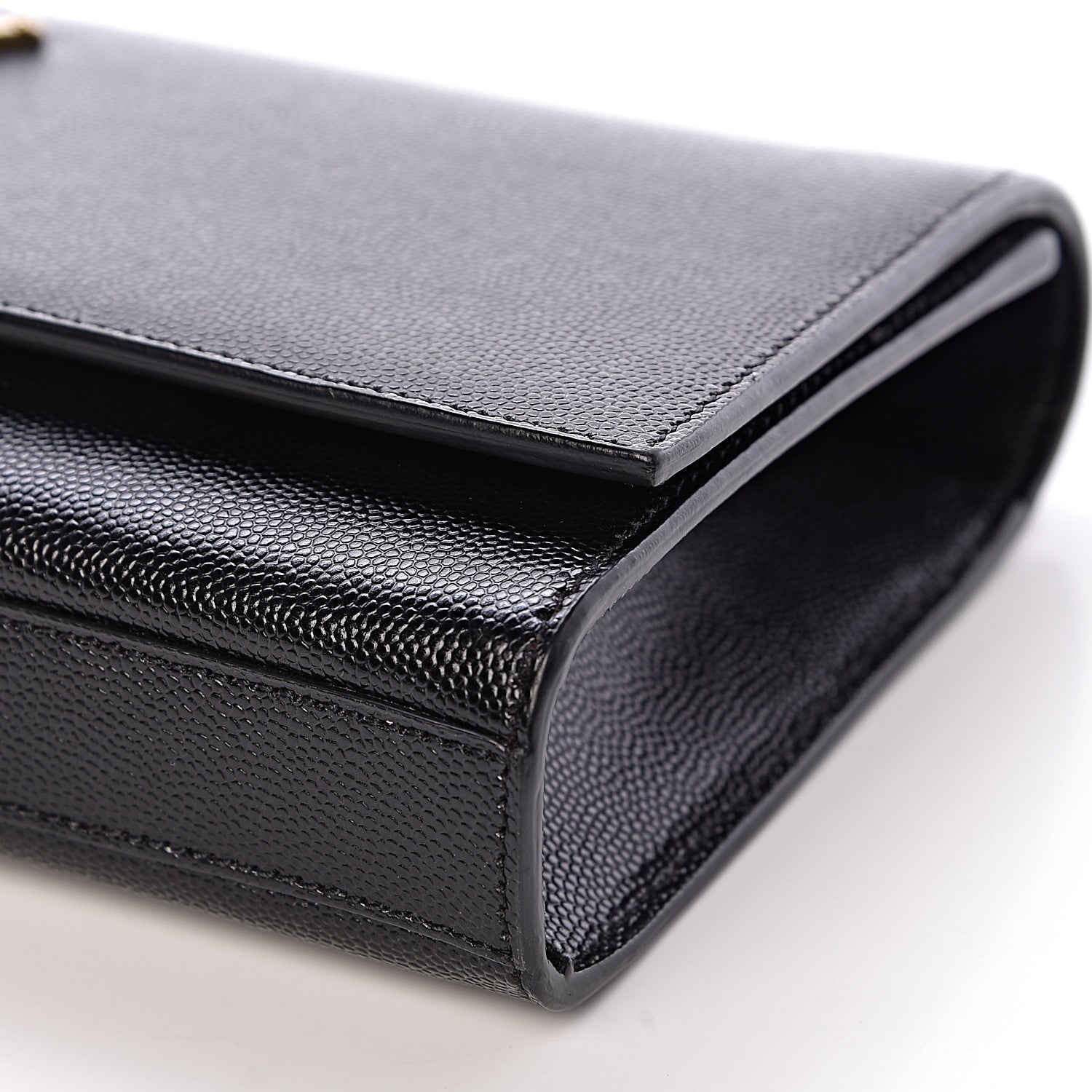 Saint Laurent Grain De Poudre Monogram Cassandre Clutch Black 9 of 9