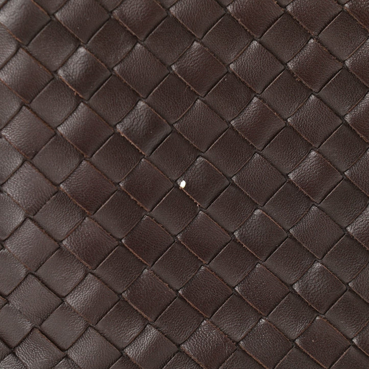 Nappa Intrecciato Shoulder Bag Ebano