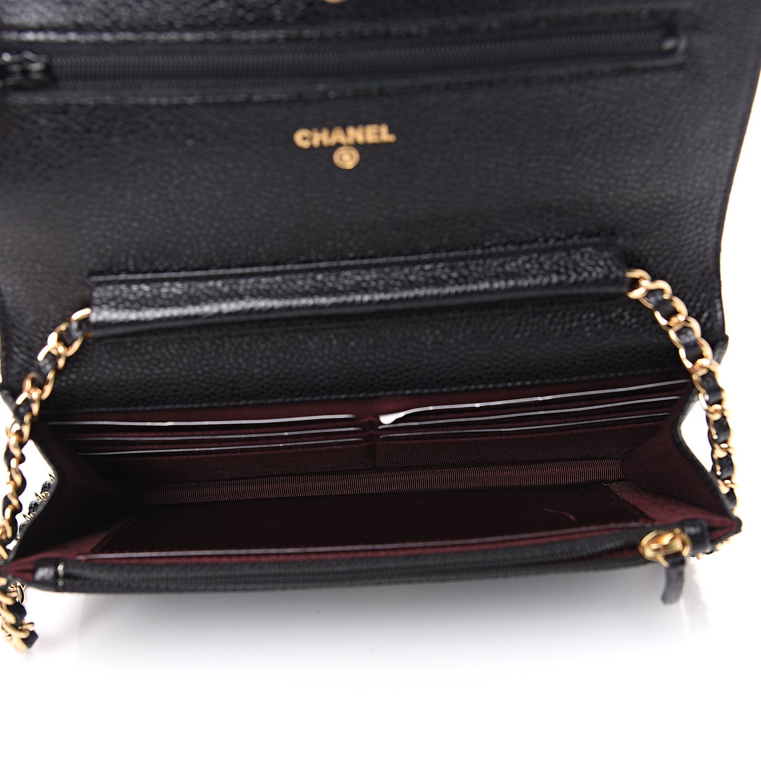 Chanel Caviar Quilted Wallet On Chain WOC Black 4 of 10