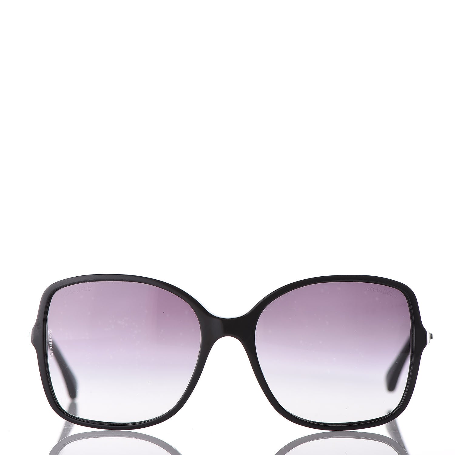 Chanel Lambskin Square Chain Sunglasses 5210-Q Black 4 of 8