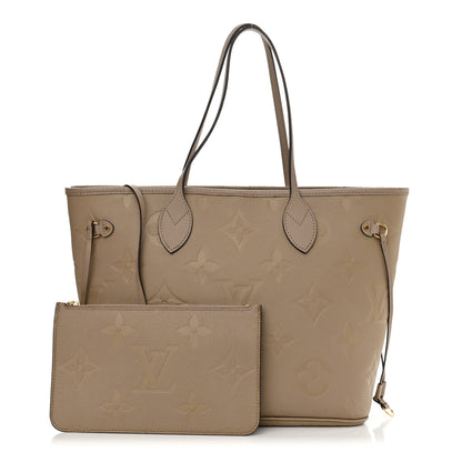 Louis Vuitton Empreinte Monogram Giant Neverfull MM Tourterelle 1 of 10