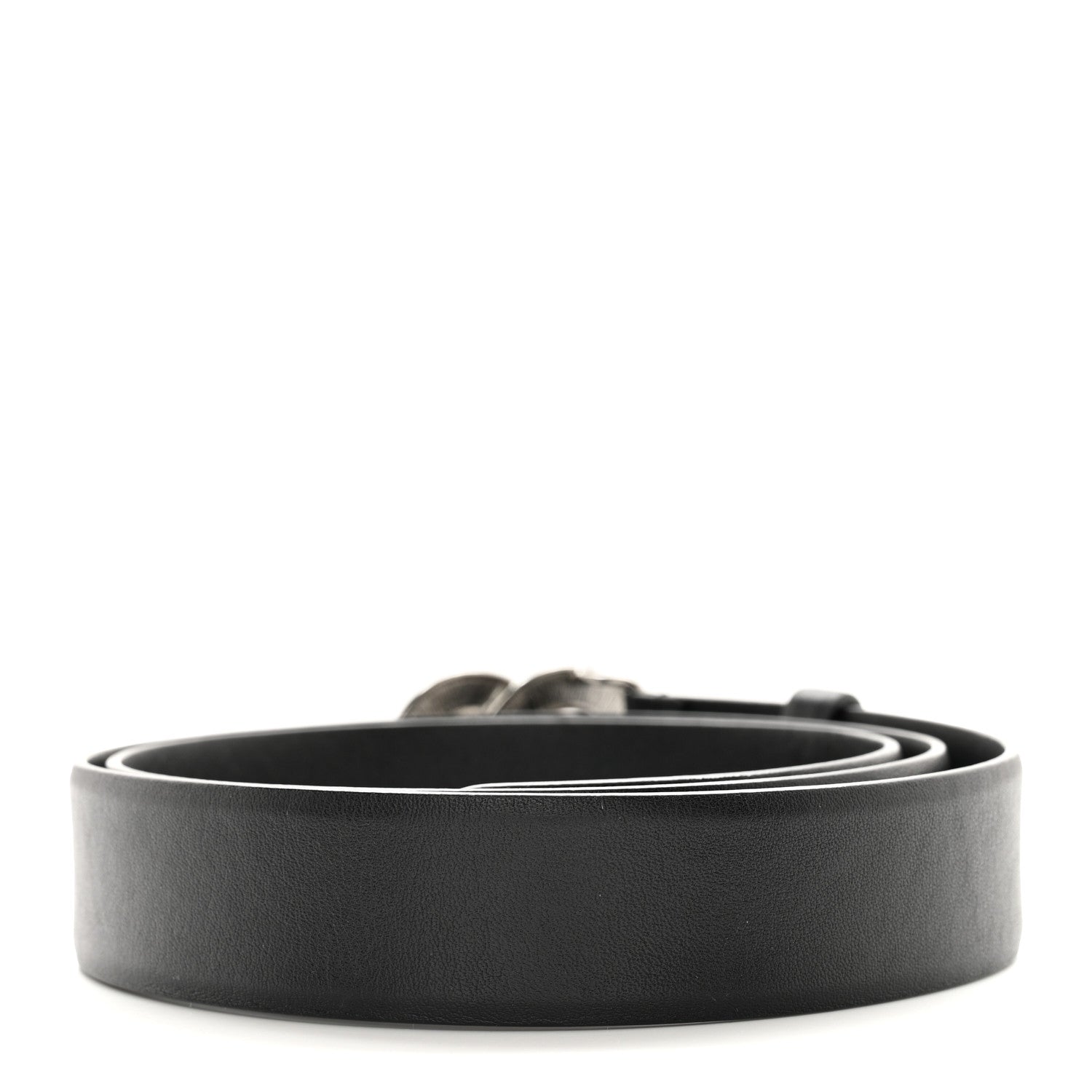 Chanel Calfskin Pearl Crystal CC Belt 90 36 Black 2 of 12