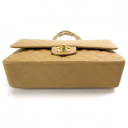 Chanel Caviar Quilted Medium Double Flap Beige 4 of 13