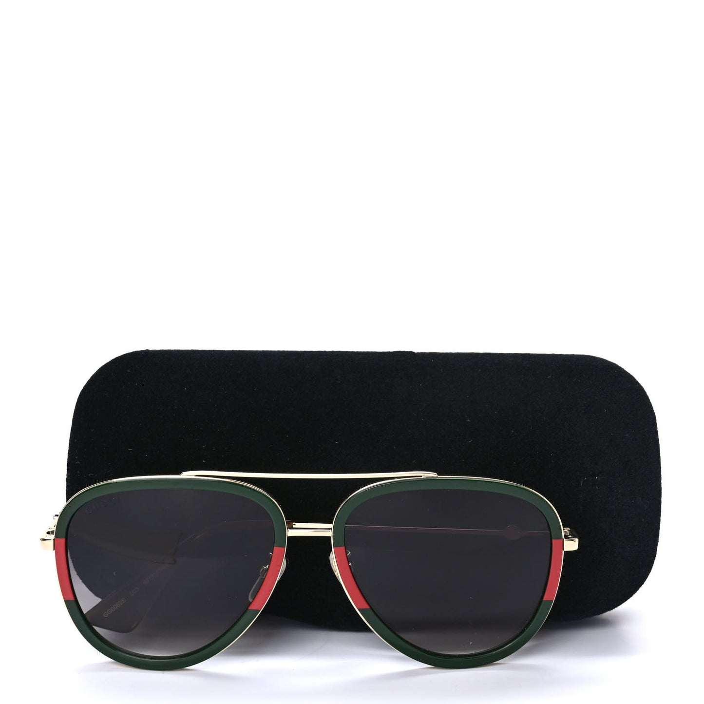 Acetate Web Aviator Sunglasses GG0062S Green Red