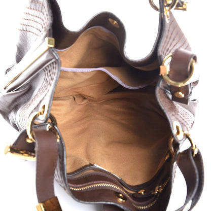 Jimmy Choo Calfskin Alex Shoulder Bag Brown 5 of 8