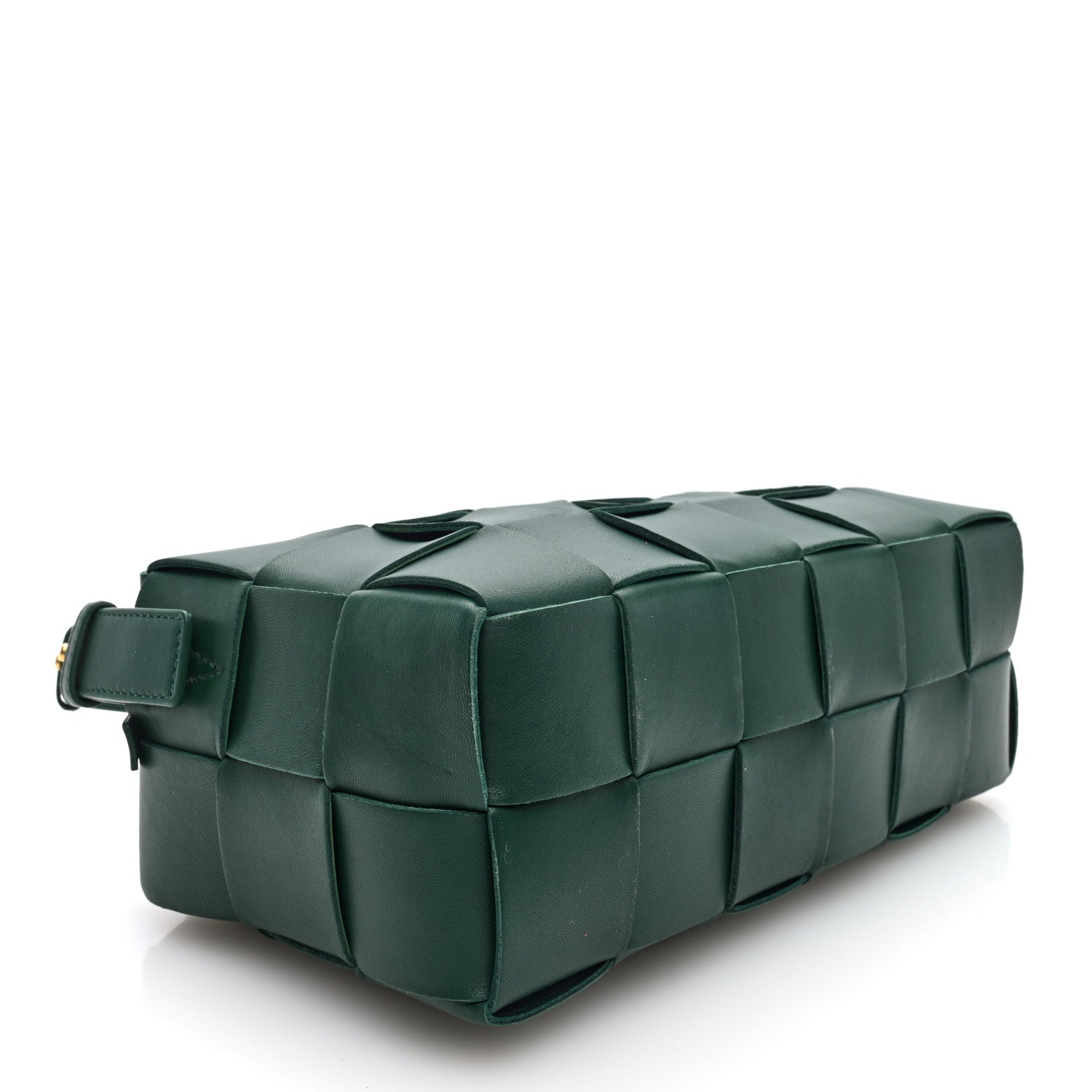Bottega Veneta Lambskin Maxi Intrecciato Brick Cassette Bag
