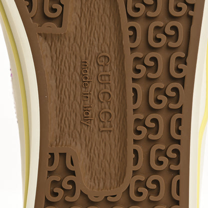 Gucci Canvas Lame Crystal GG Monogram Womens 1977 Tennis Sneakers 40 Gardenia Silver Mystic White 8 of 8