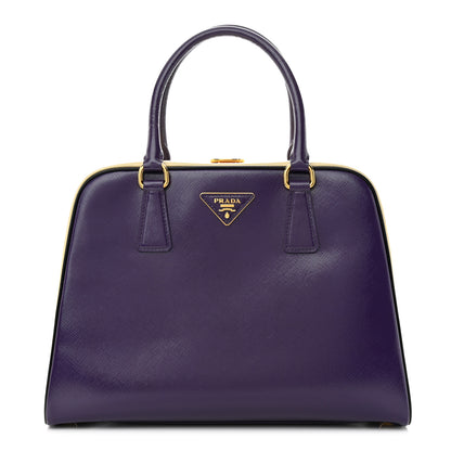 Prada Saffiano Vernice Pyramid Bag Viola Talco 1 of 11