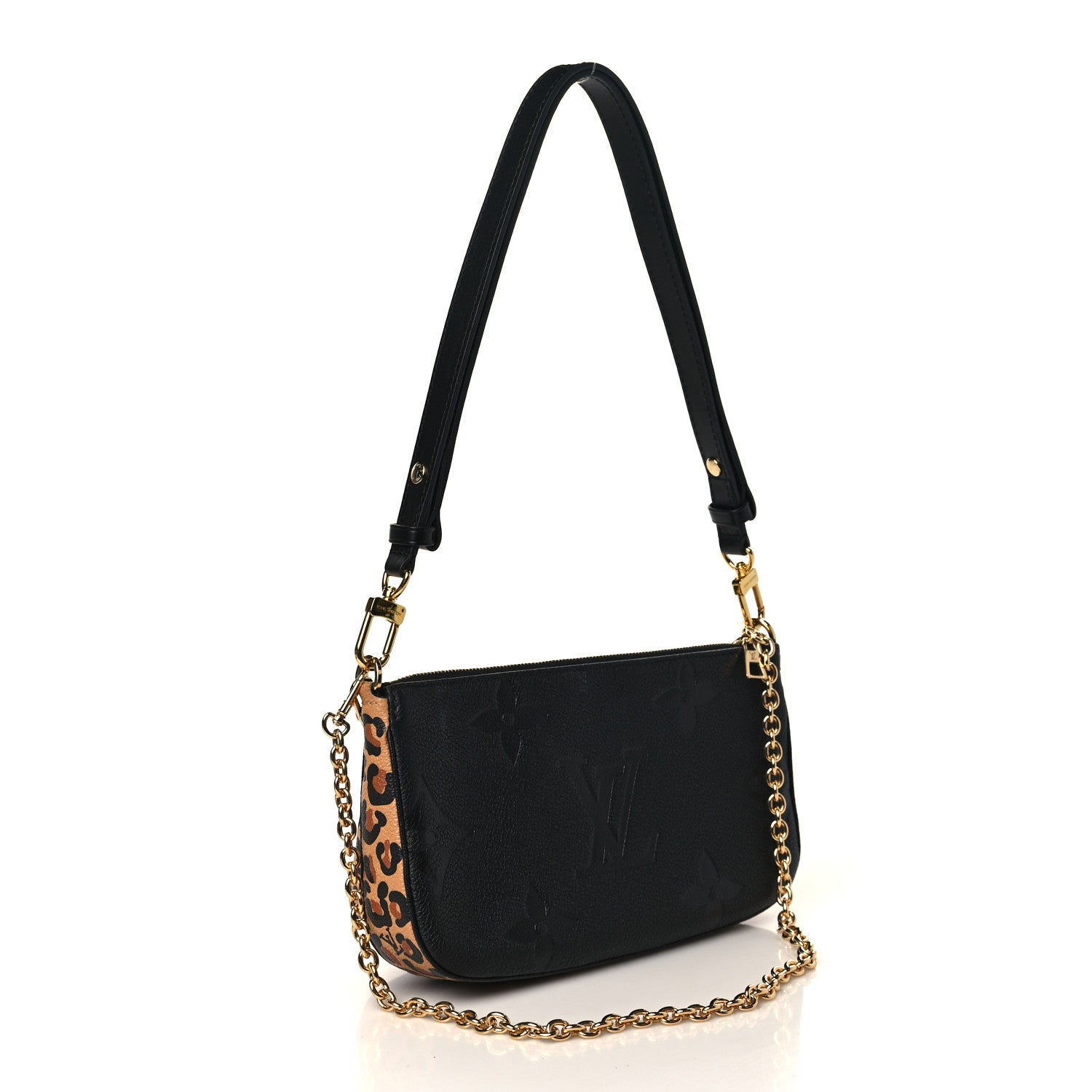 Louis Vuitton Empreinte Monogram Giant Wild At Heart Multi Pochette Accessories Black 3 of 9