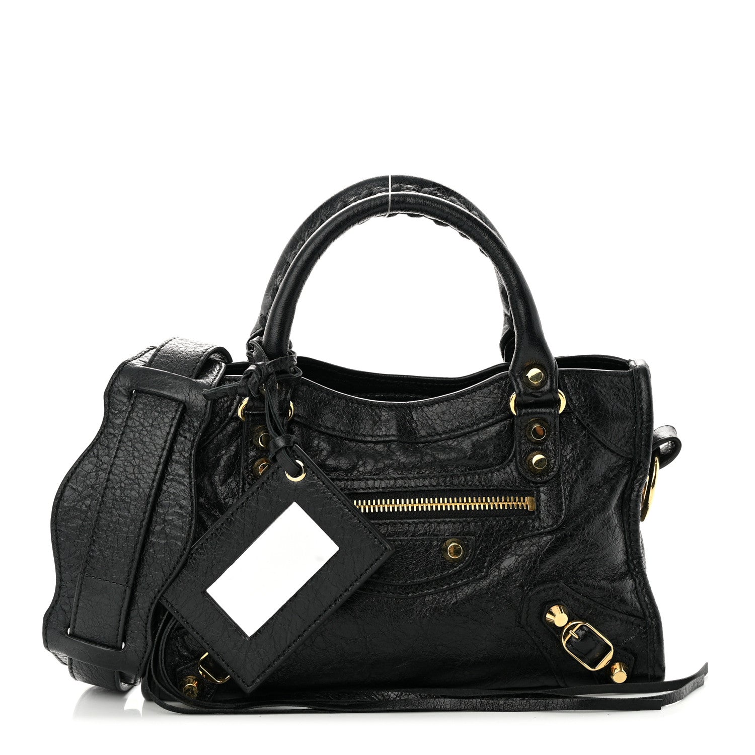 Balenciaga Agneau Classic Gold Hardware Mini City Black 1 of 13