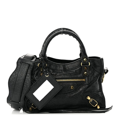 Balenciaga Agneau Classic Gold Hardware Mini City Black 1 of 13