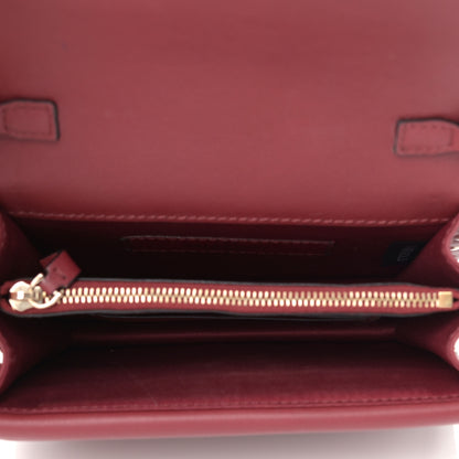 Valentino Garavani Calfskin Rockstud Wallet on Chain Camelia 5 of 13