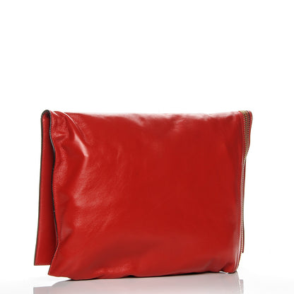 Tom Ford Ramskin Large Alix Padlock Zip Shoulder Bag Flame Red 3 of 7