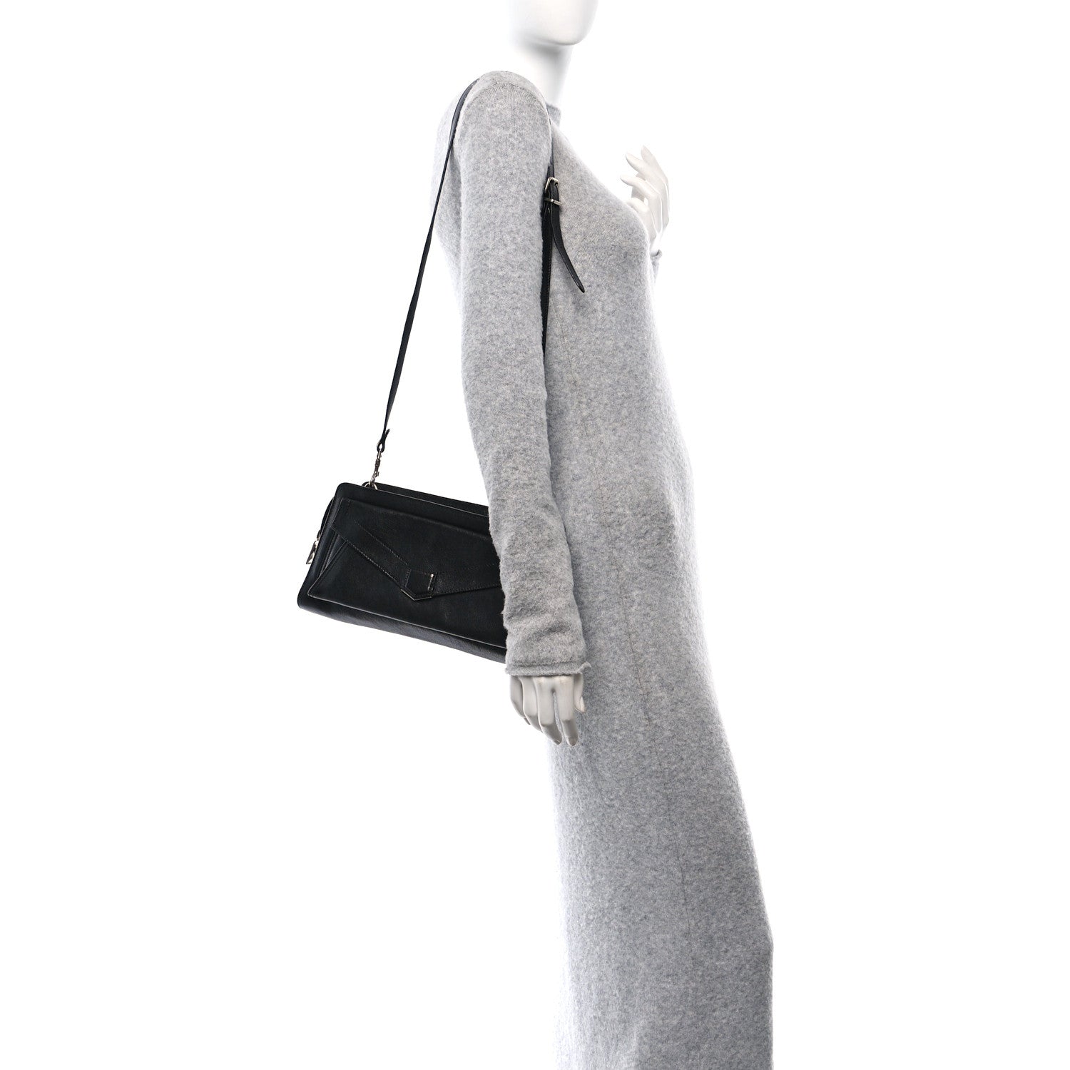 Proenza Schouler Calfskin PS13 Shoulder Bag Black 2 of 10