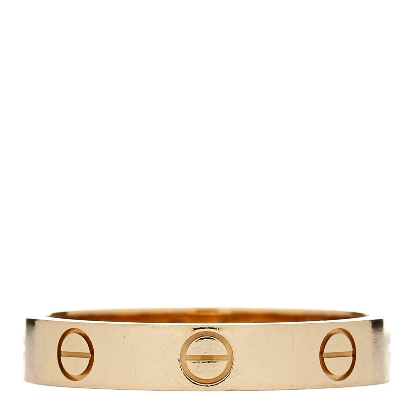 18K Yellow Gold 3.5mm LOVE Wedding Band Ring 57 8